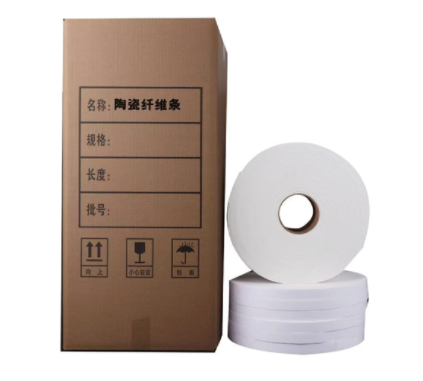 Ceramic fiber strips