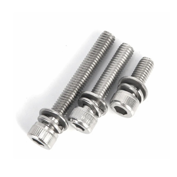 Stainless steel inner hexagon three-combination bolt
