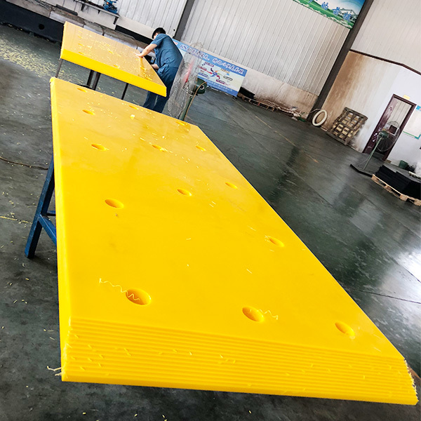 Marine Grade Yellow Blue HDPE UHMWPE Marine Dock Port Fender Facing Pads