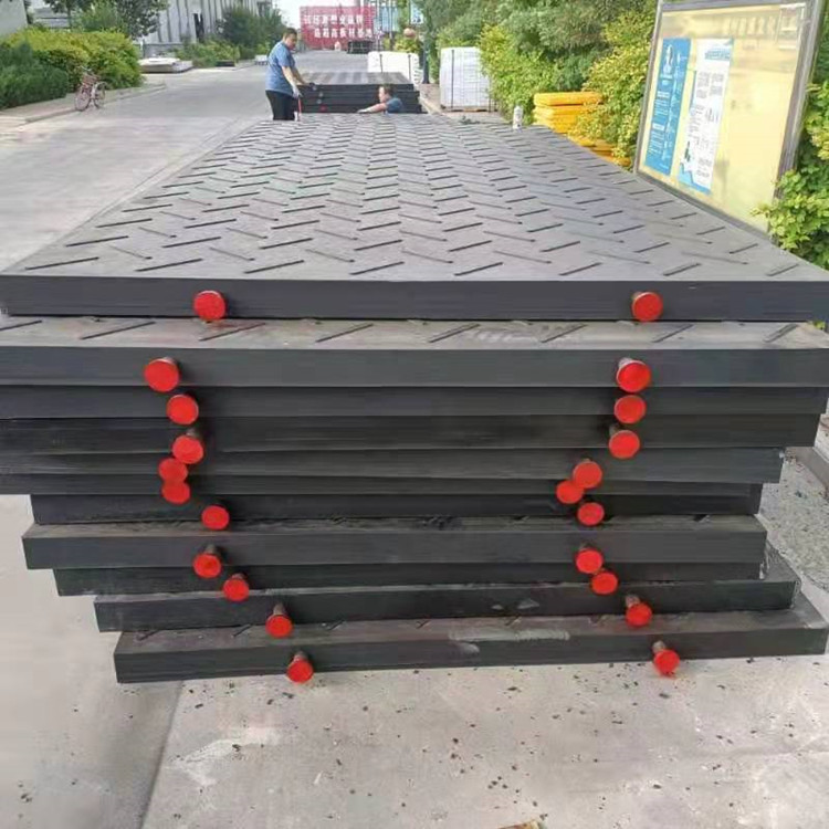 In Stock Heavy-Duty Embossed Nonslip UHMWPE HDPE Sheetground Protection Temporary Construction Road Mats