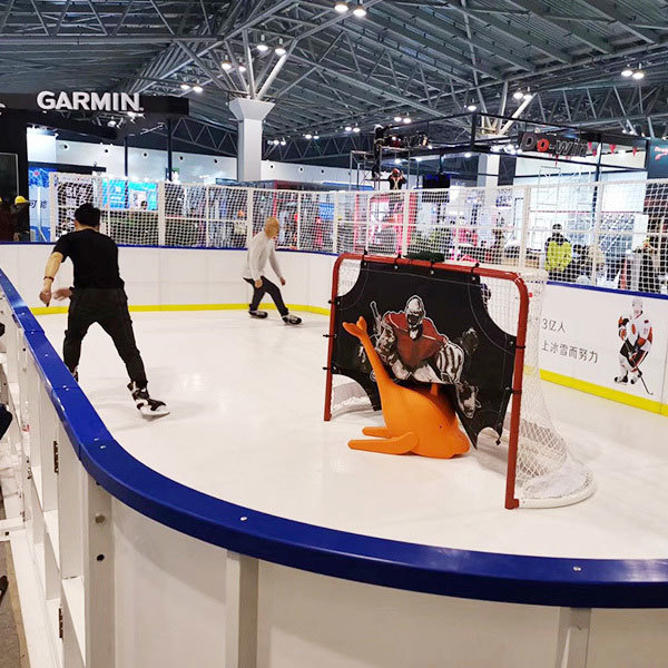 synthetic ice rink hockey shooting pad