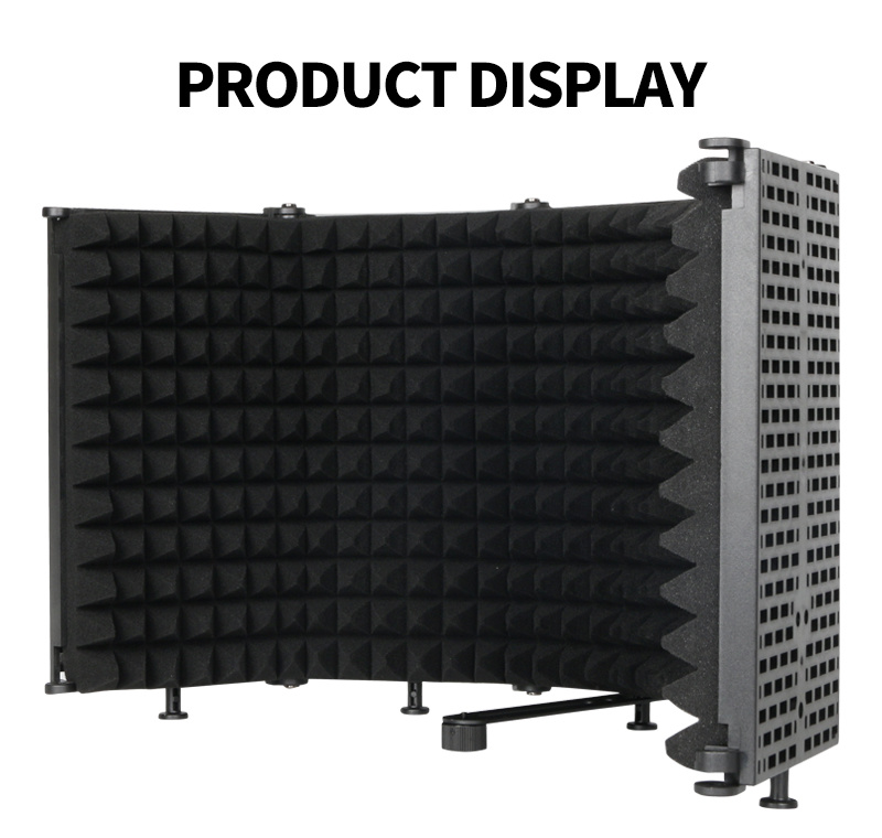 High Quality Five Doors Plastic Recording Studio Microphone Plastic Sound Enclosure