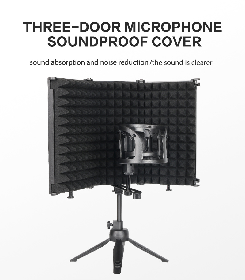 A32 Factory Wholesale Studio Three Doors With Bracket Shock Mount Soundproof Cover