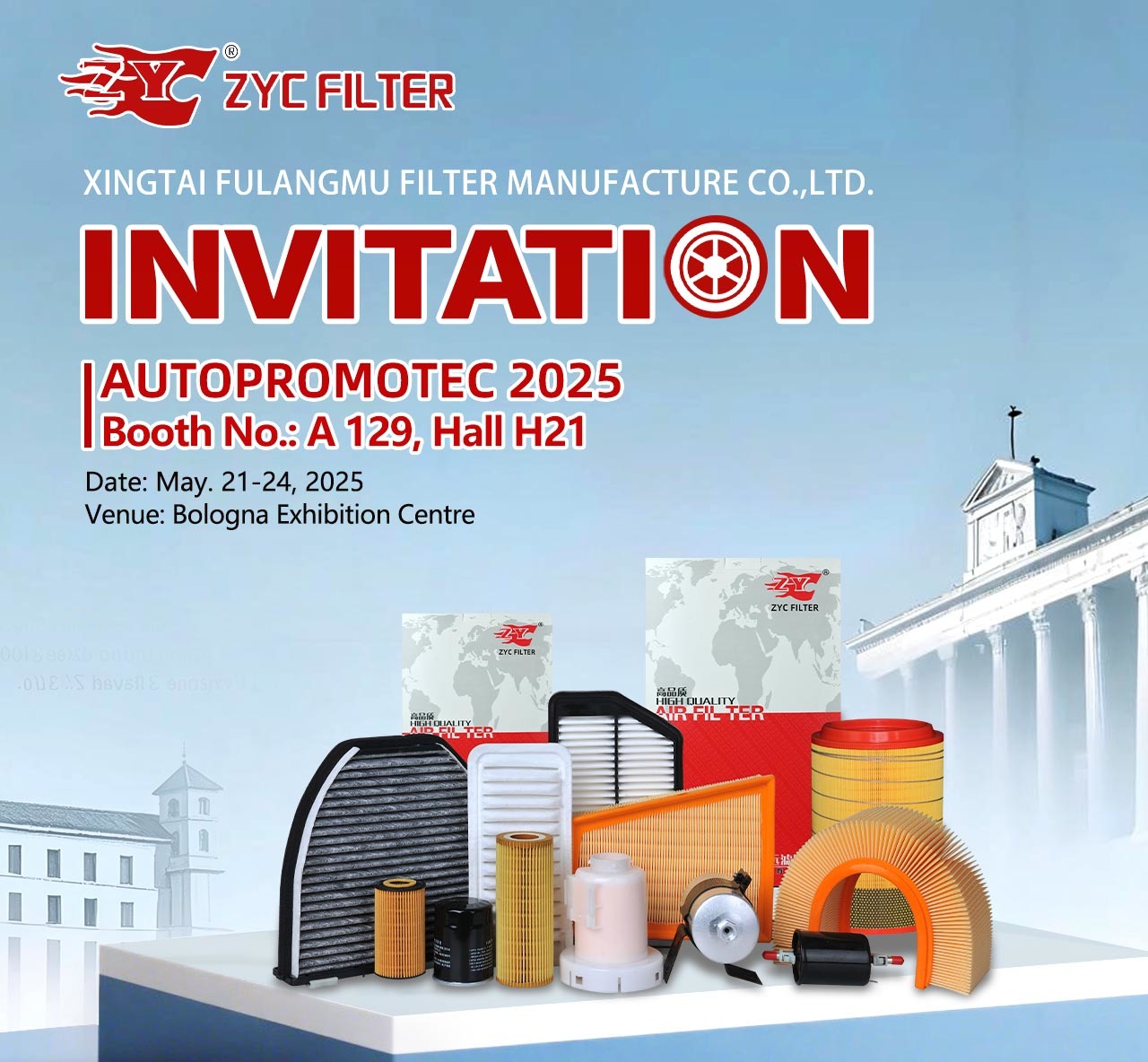 ZYC Filter to Showcase Latest Automotive Filters at AUTOPROMOTEC 2025