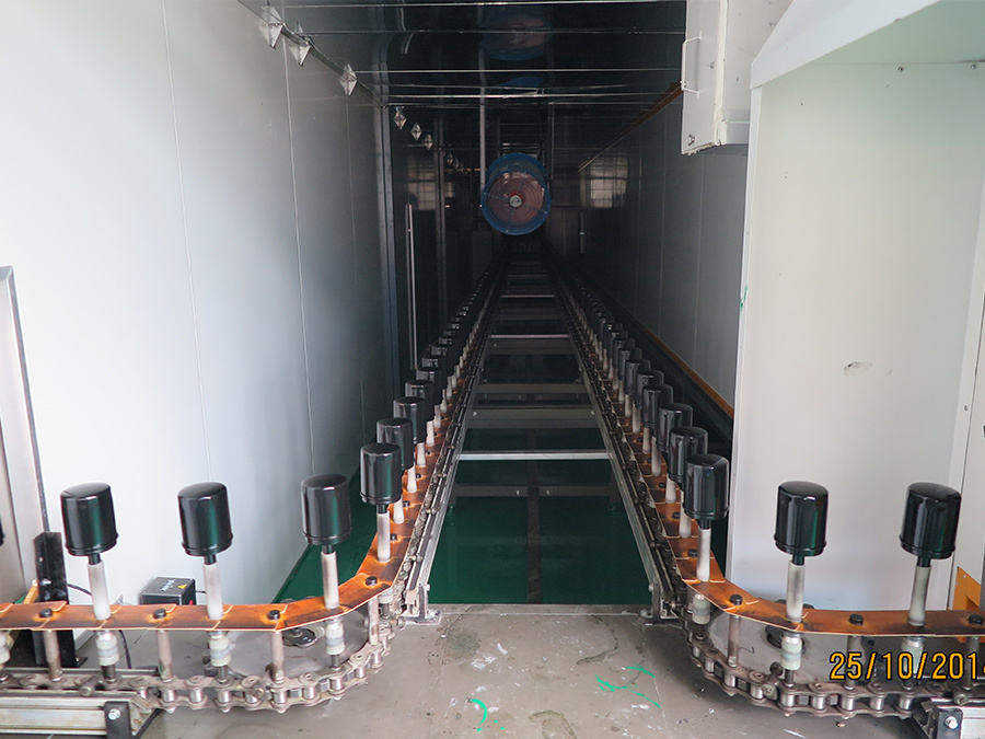 Automatic spray line