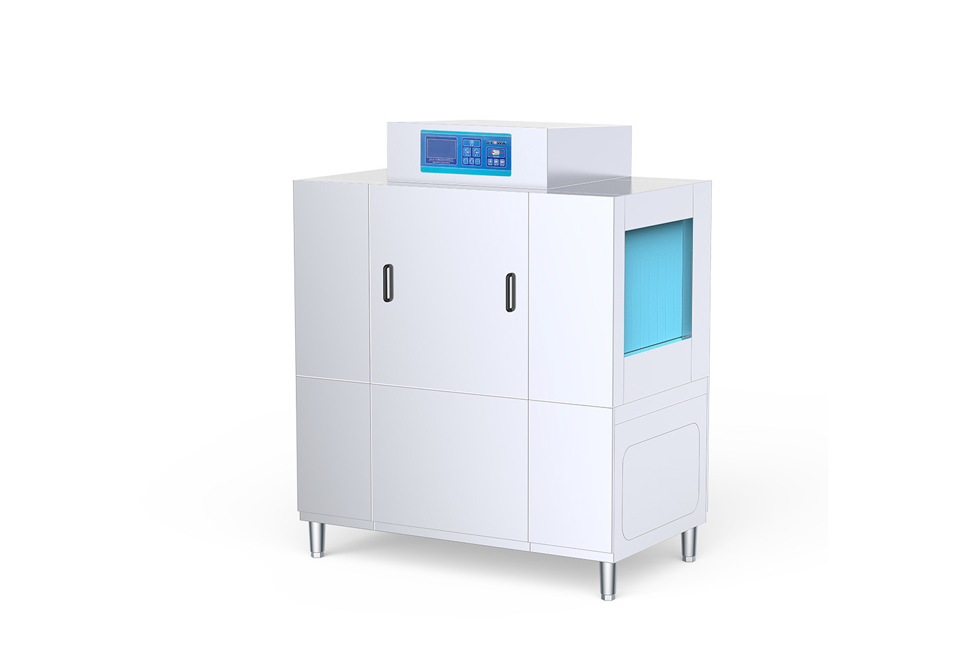 Basket pass dishwasher