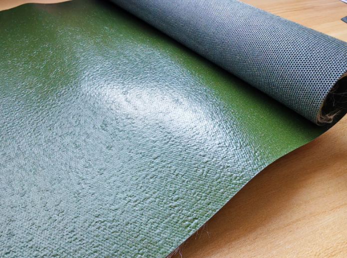 One side coated green cambric