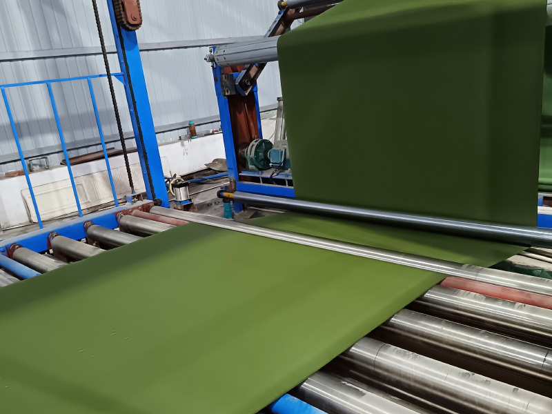 One side coated green cambric
