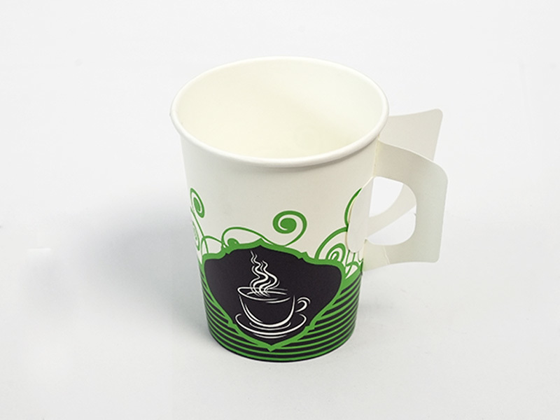 Paper cup with handle