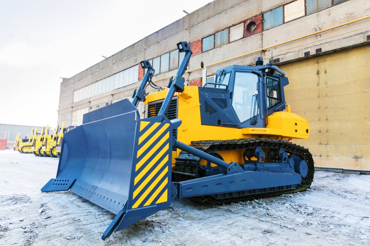 Application of hydraulic winch, reducer, motor and pump in bulldozer, loader and roller