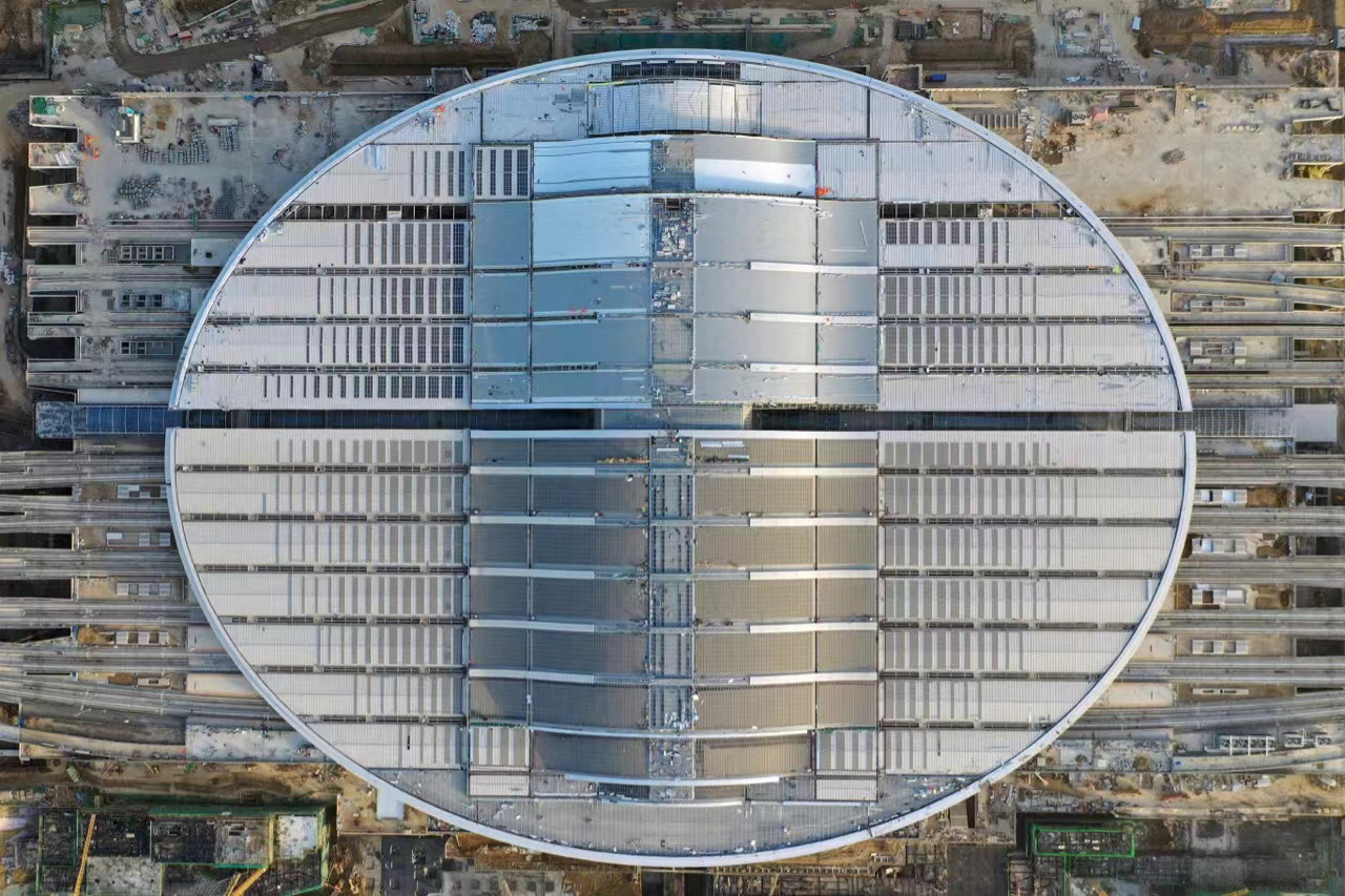Xiongan high-speed railway station building project