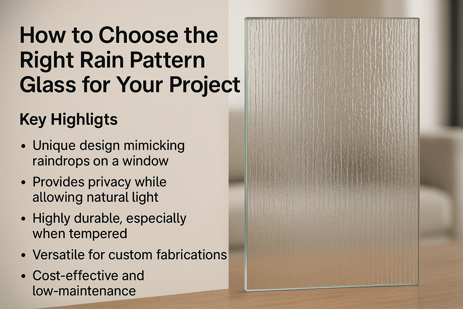 Close-up of rain pattern glass
