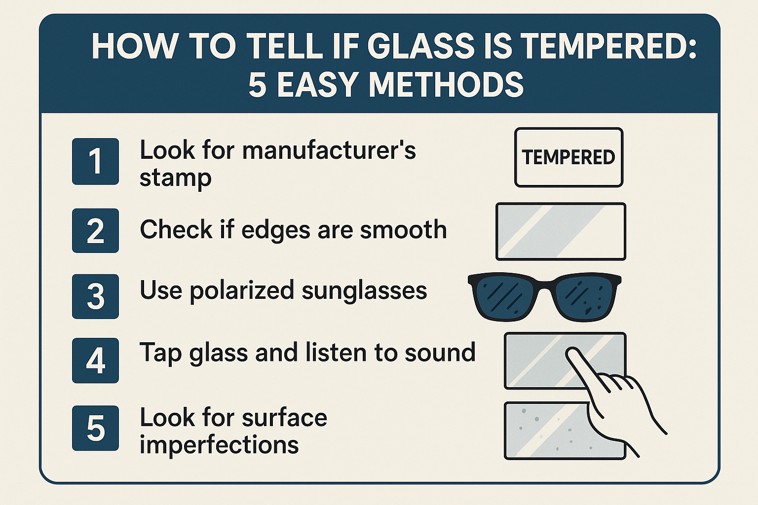 Person inspecting glass pane closely