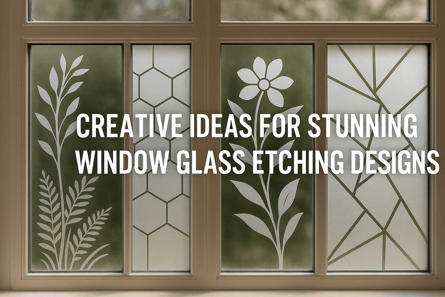 Stunning etched window design
