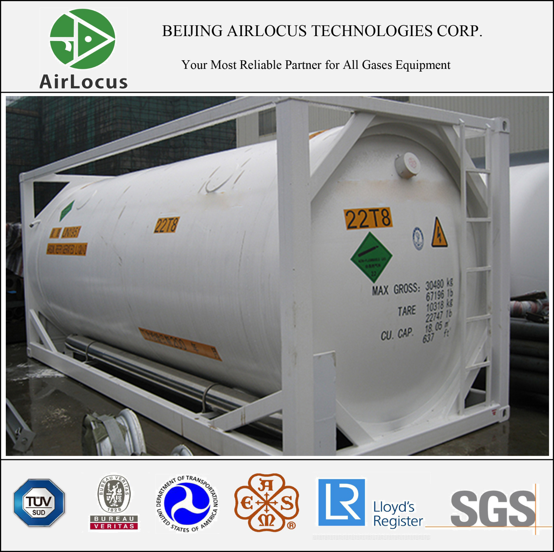 Cryogenic ISO Tank Container