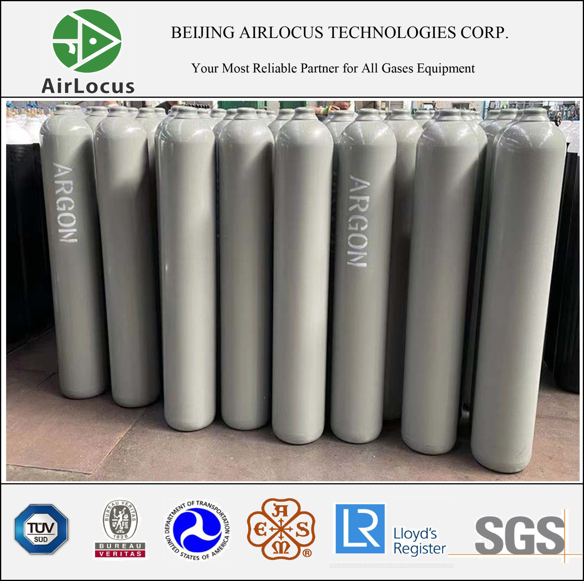 300 CF Argon Cylinders