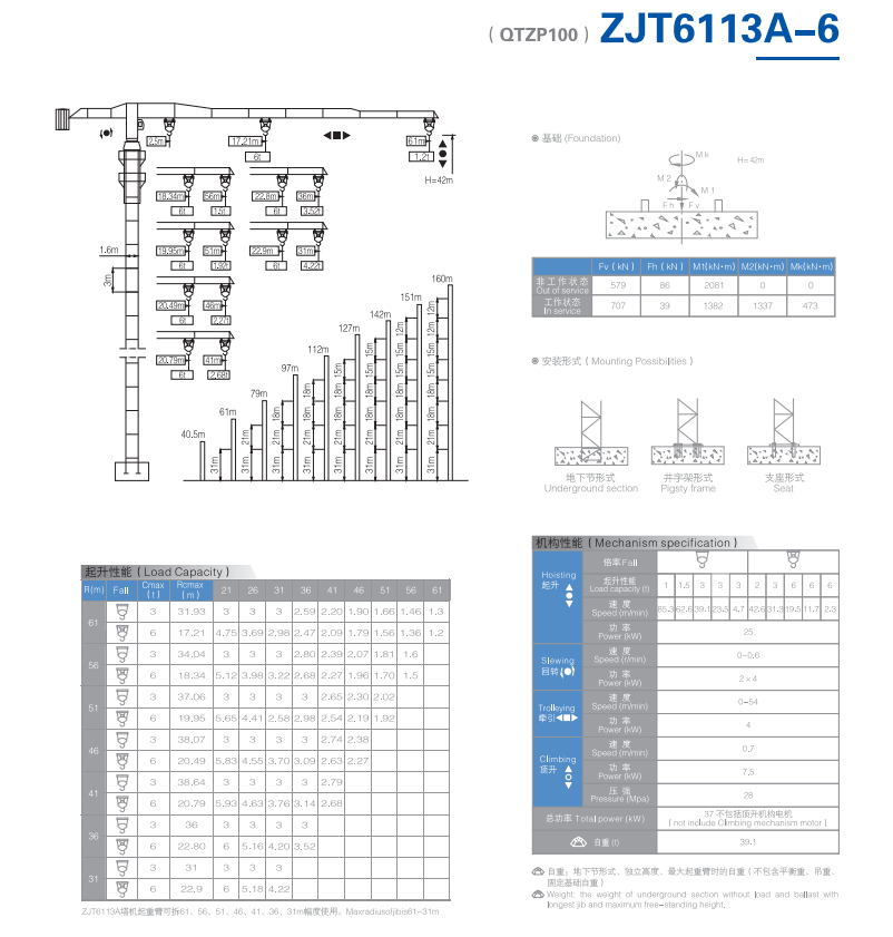 QTZP100 (6113) 6-8T