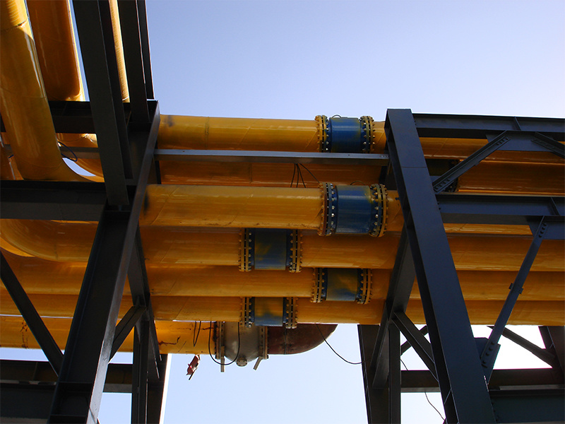 Electromagnetic photos of the peripheral pipe gallery for the new one-million-ton project at the Qinghai Salt Lake.