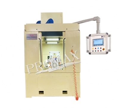 Cross hole deburring and polishing equipment