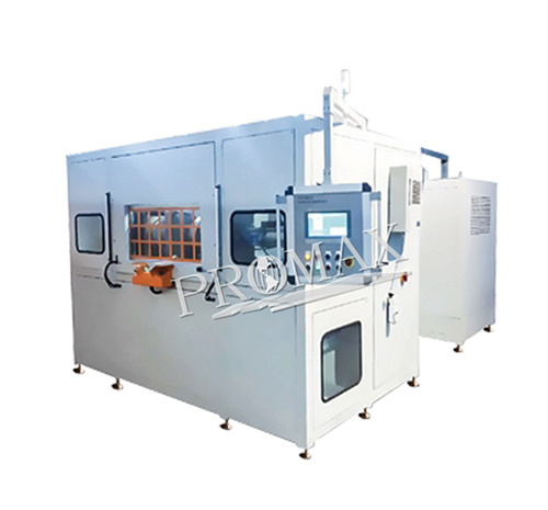 Internal hole deburring machine, cross hole deburring machine, rheological deburring machine