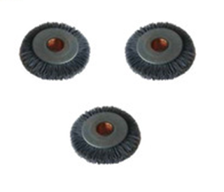 Handleless wheel brush