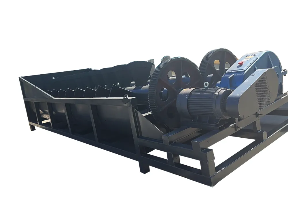 Spiral stone washing machine
