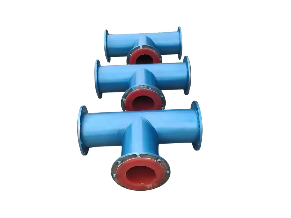 Polyurethane lined wear resistant pipe