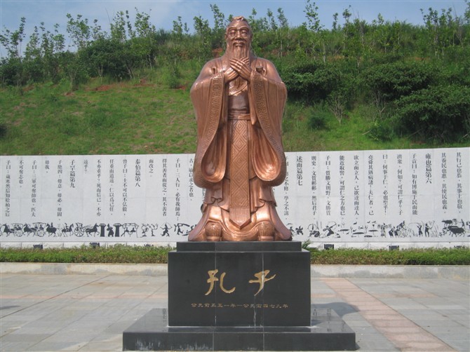 孔子銅雕