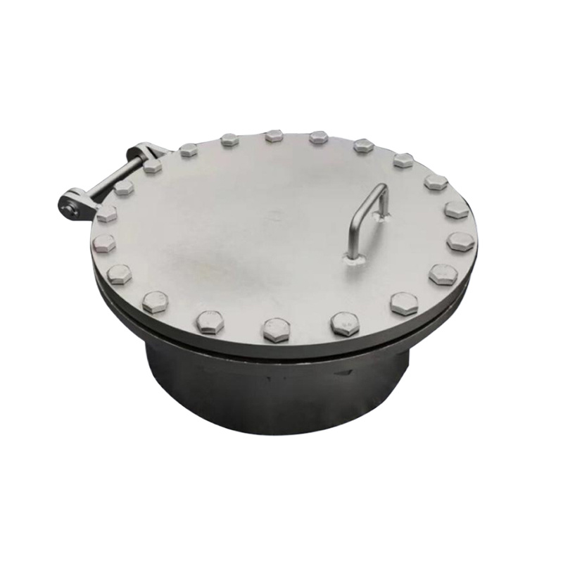 Rotating cover manhole