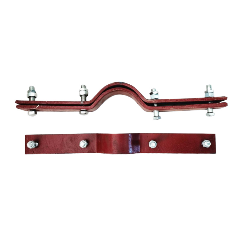 Four bolt pipe clamp