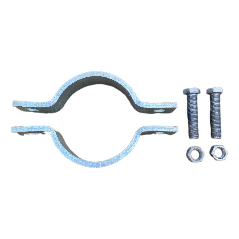 Three hole pipe clamp