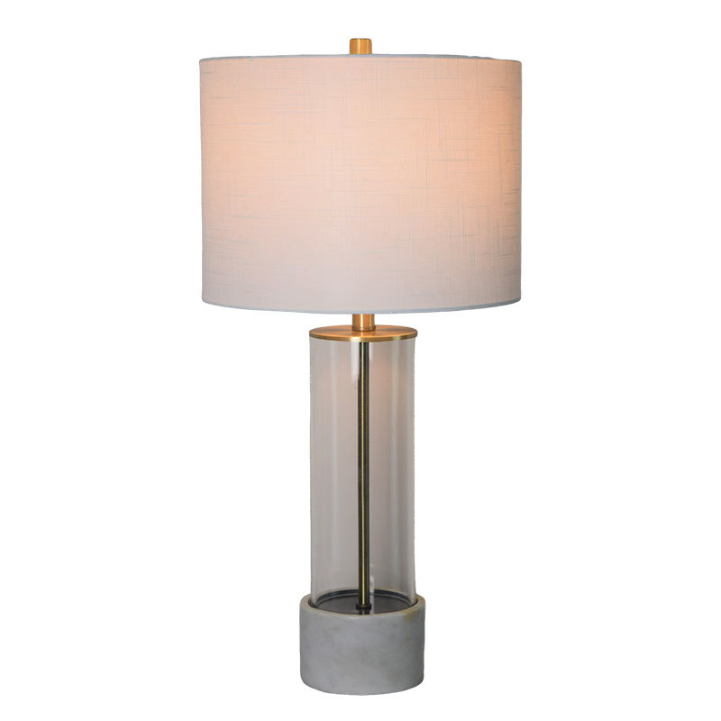 Natural marble table lamp