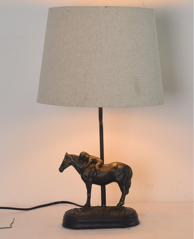 Animal resin table lamp