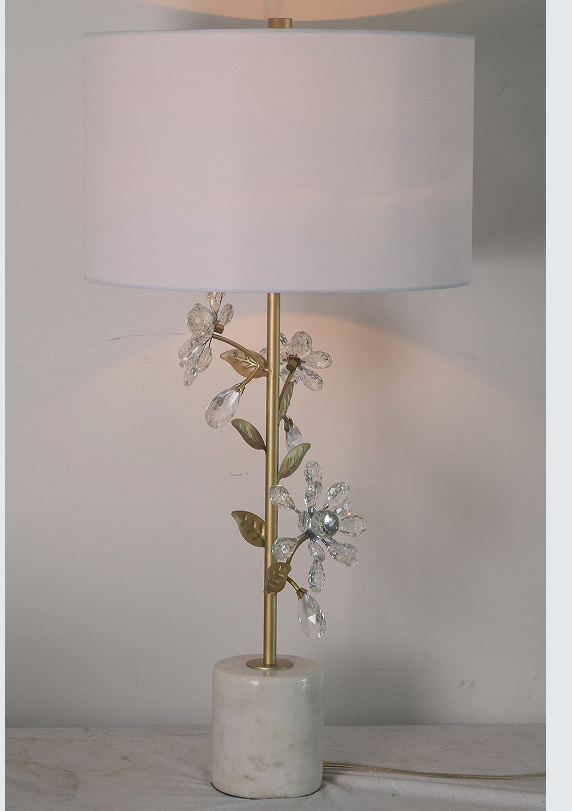 Modern branch wrought iron table lamp