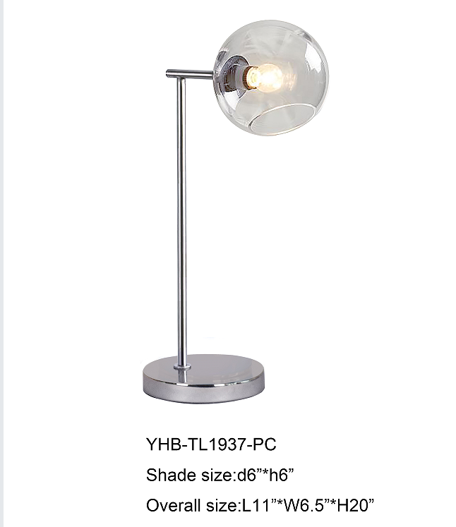 Modern minimalist wrought iron table lamp