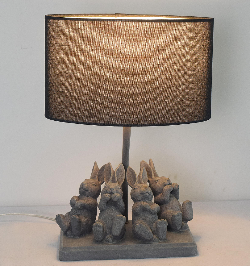 Animal resin table lamp