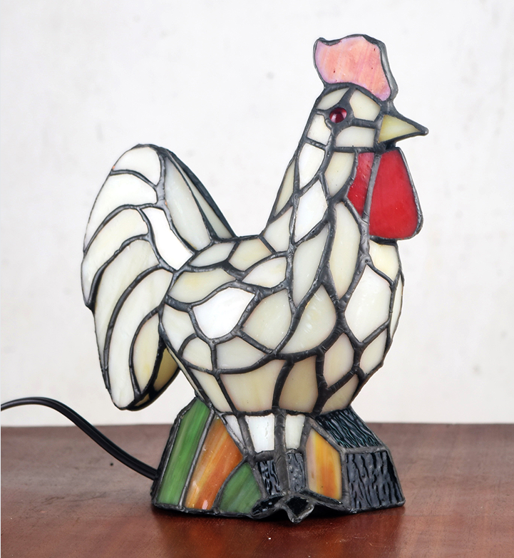 Tiffany Rooster Table Lamp
