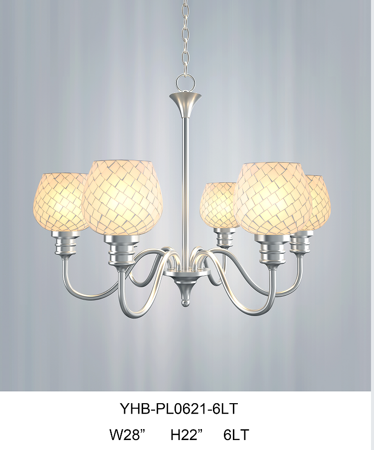 European style branched chandelier