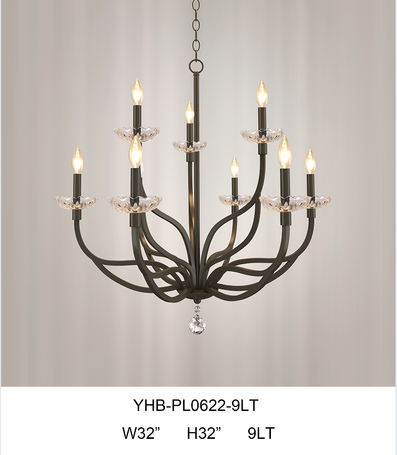 Retro branched chandelier