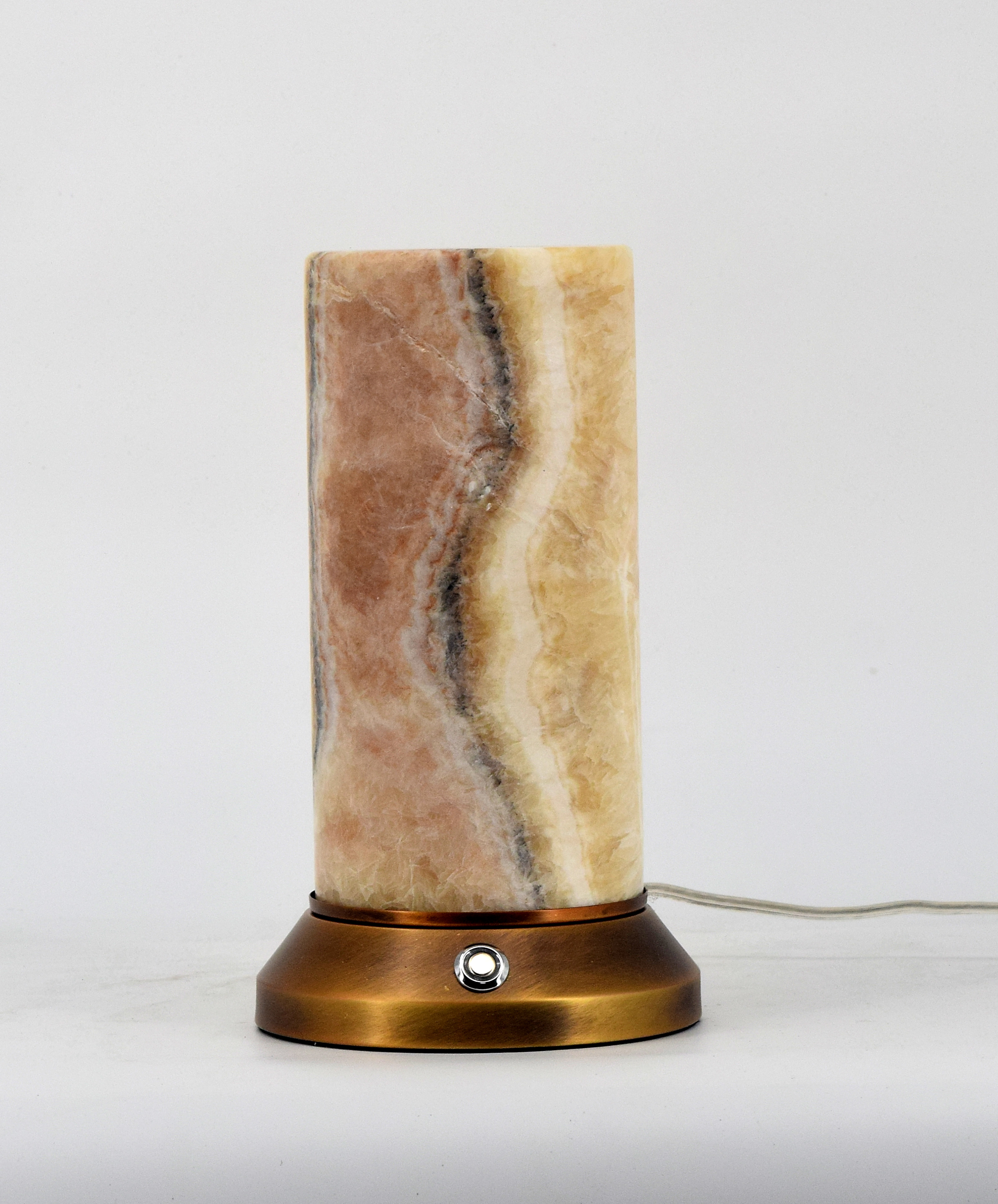 Mobile jade charging table lamp