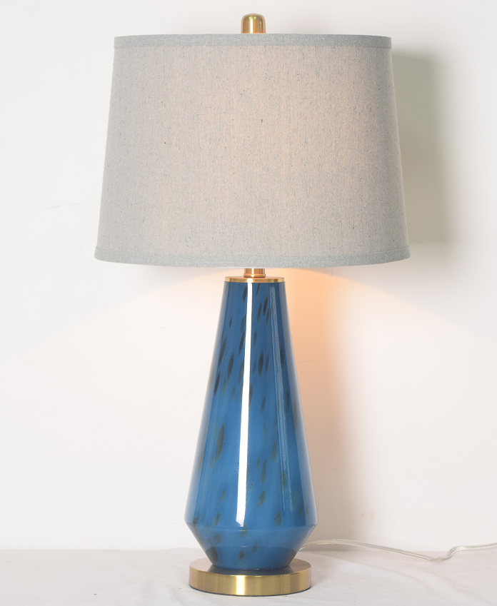 Colorful glazed glass table lamp
