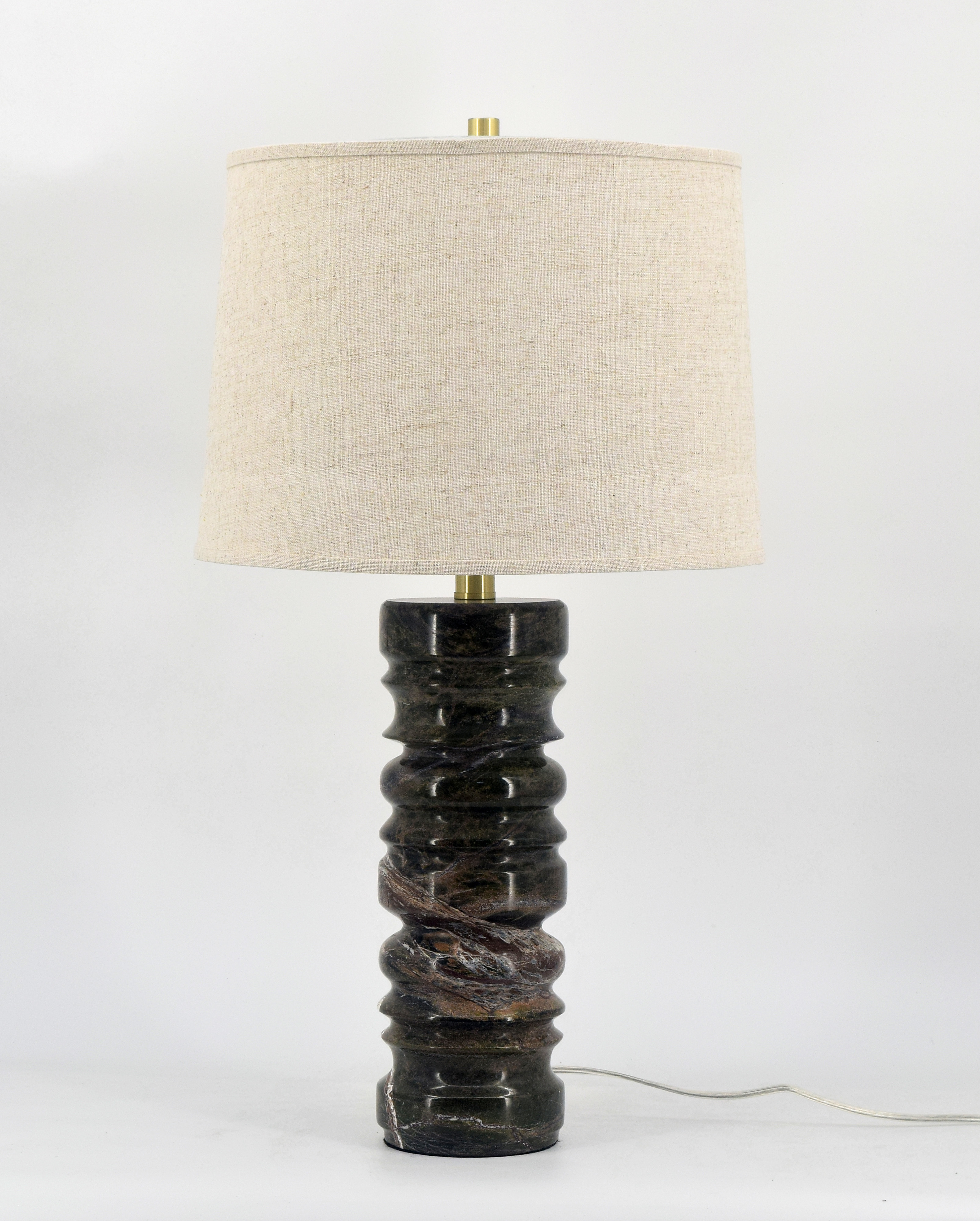 Natural marble table lamp