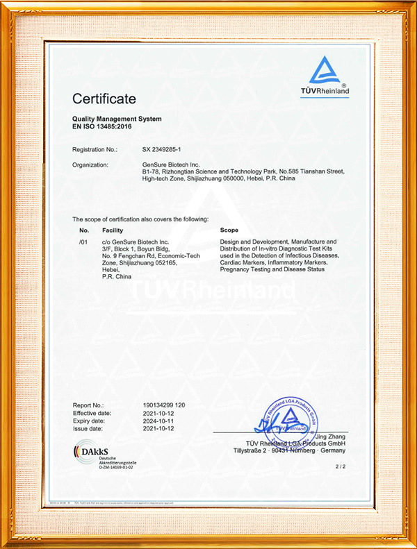德国莱茵质量体系认证 ISO13485:2016 德国莱茵质量体系认证 ISO13485:2016