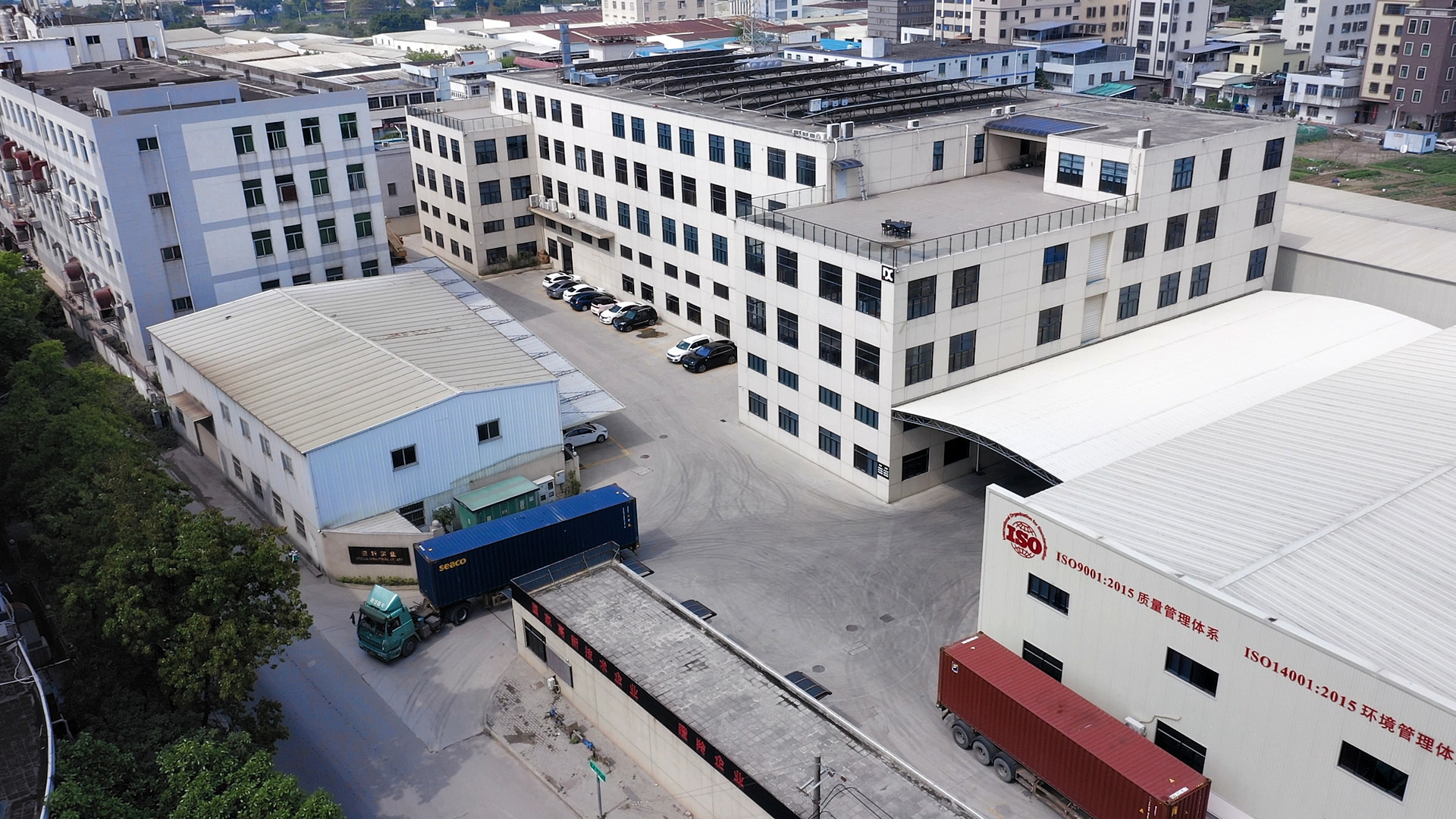 Factory area bird's-eye view