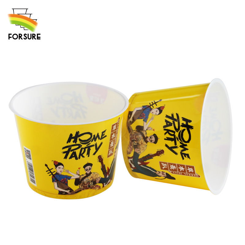 Pengilang Cina Baldi Popcorn Plastik Gred Makanan 1.2L untuk Pembungkusan Snek, Biskut dan Cookies - Bekas Plastik