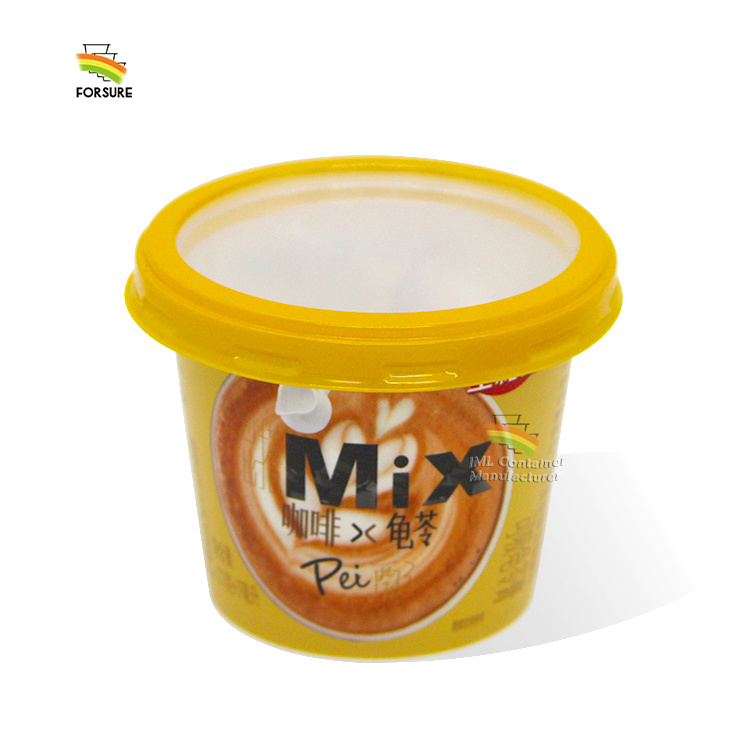 Manufacturer direct sales IML in-mold labeling yogurt cups and ice cream cups