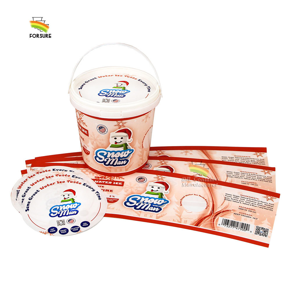 Bekas Plastik untuk Ais Krim 1L