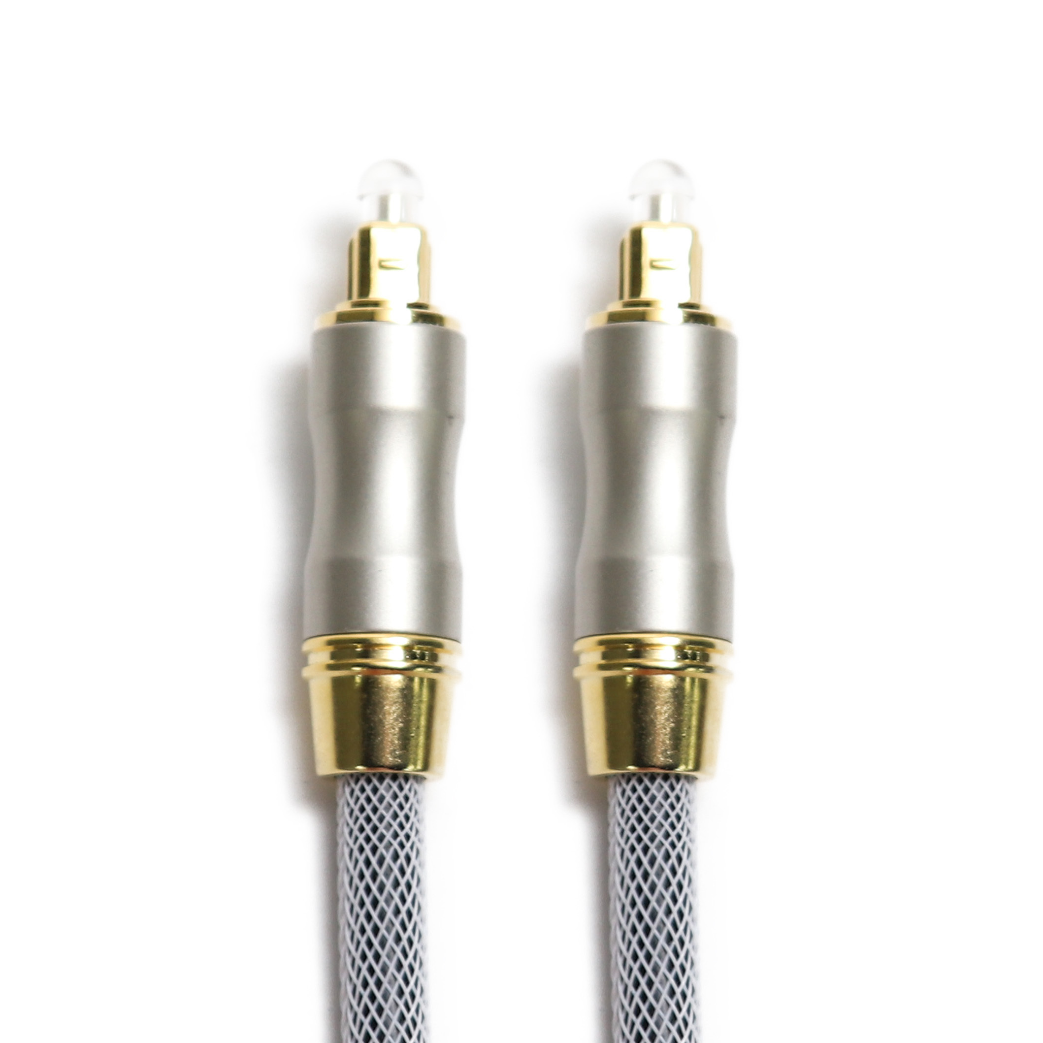 Heavy-Duty Metal Casing Toslink Fiber Optic Audio Cable