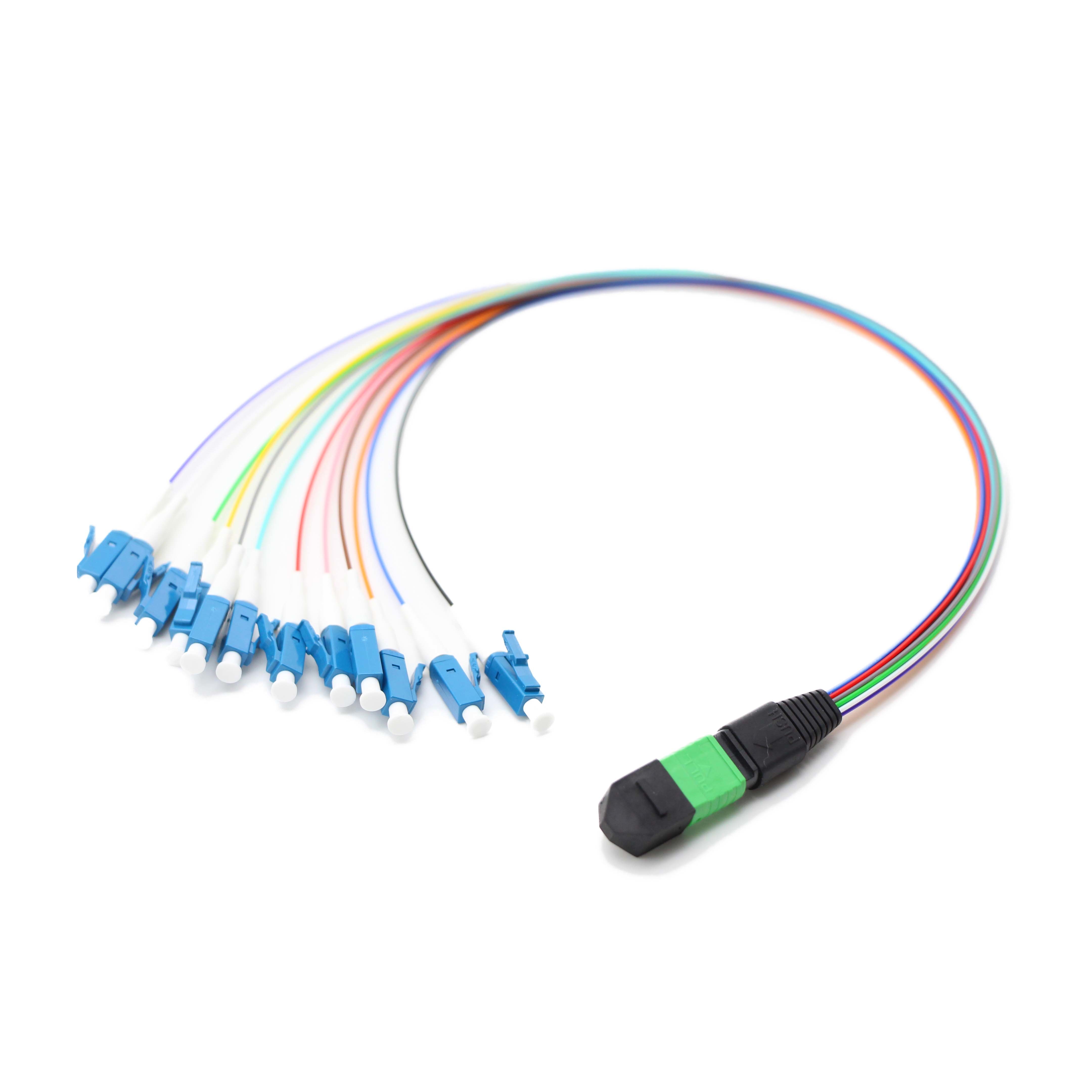 OS2 MPO-12 to LC 12 Fibers 0.9mm