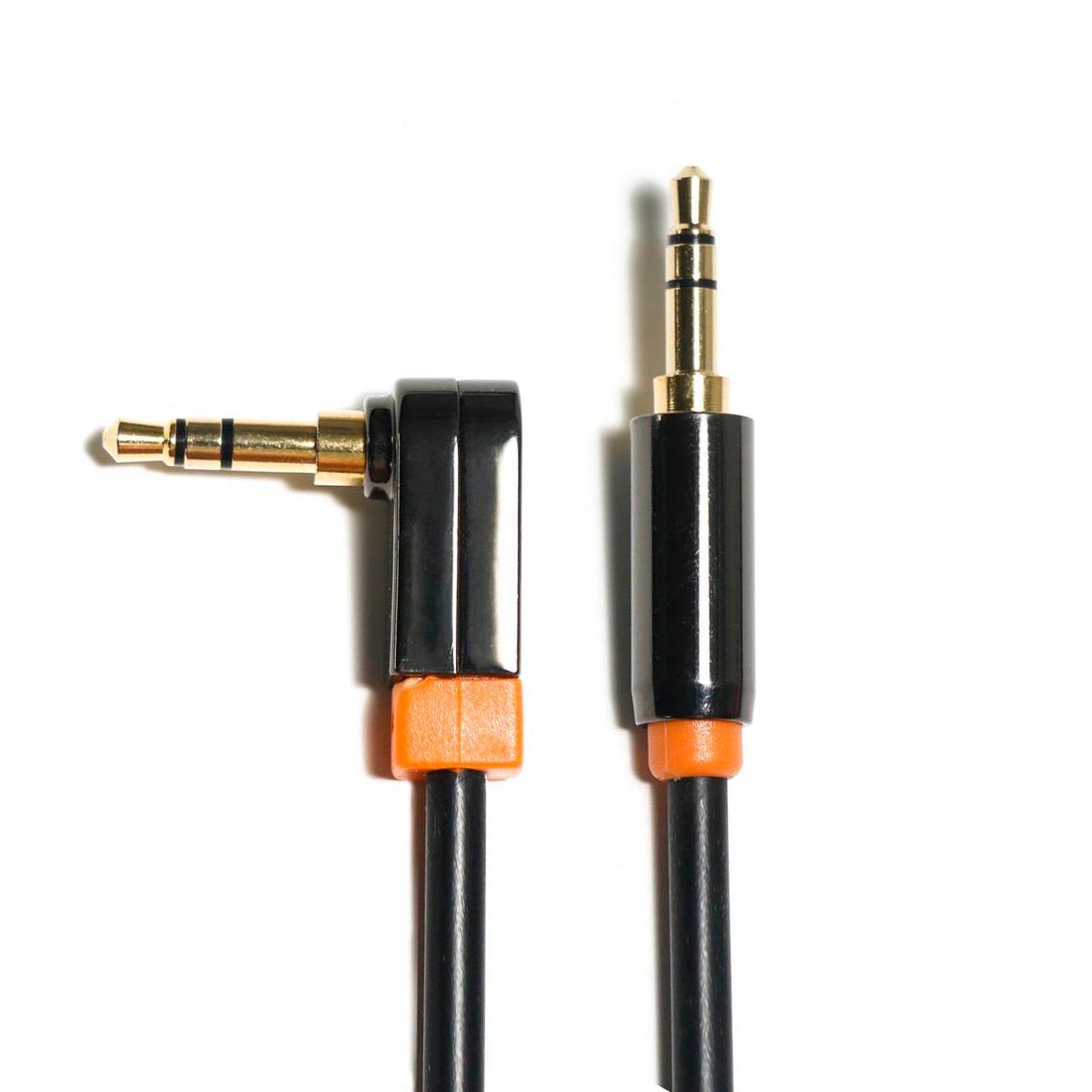 3.5mm to 3.5mm 90°  Metal Shell Aux Cable